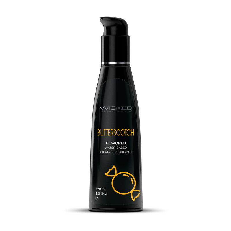 Wicked Sensual Care Butterscotch Flavored Water Based Lubricant - 4 Oz