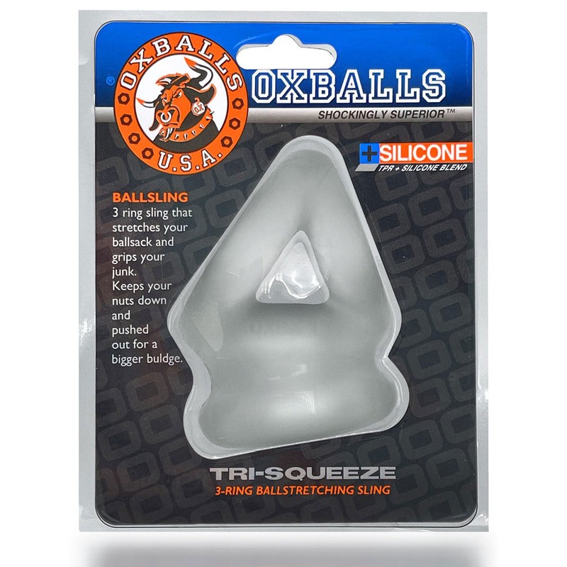 Oxballs Tri-Squeeze Cocksling - Clear