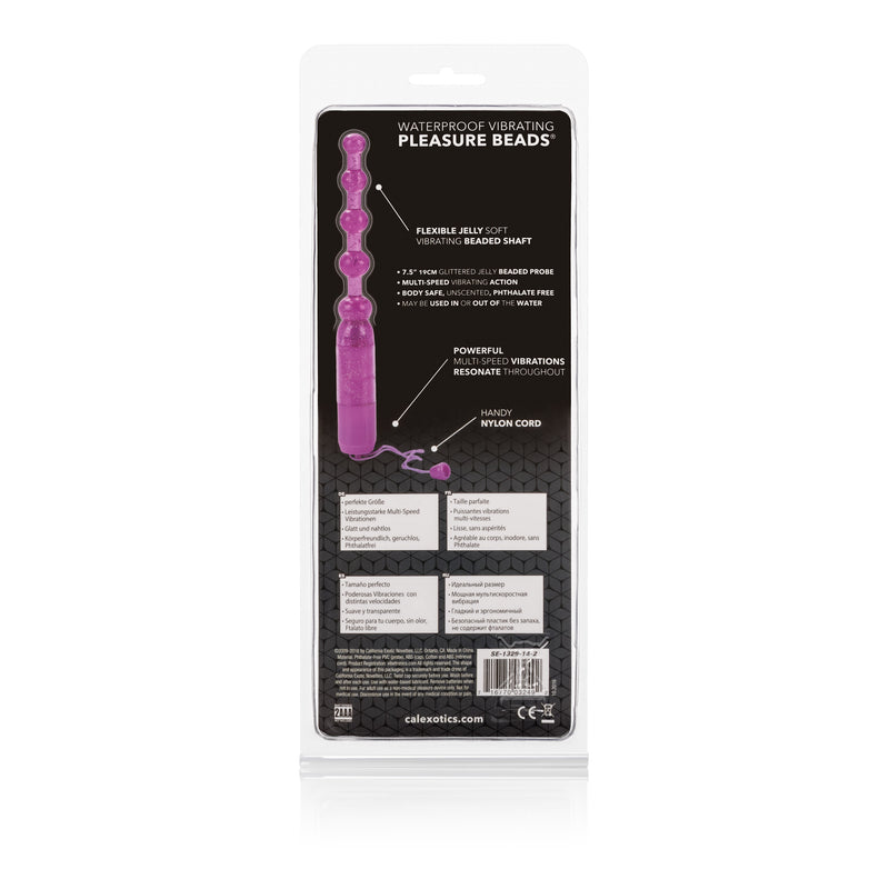 CalExotics Vibrating Pleasure Beads - Purple