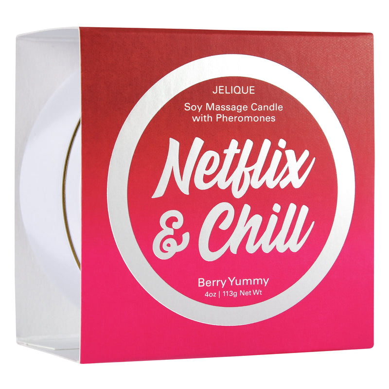 Jelique Products Massage Candle - Netflix and Chill - Berry Yummy - 4 Oz. Jar