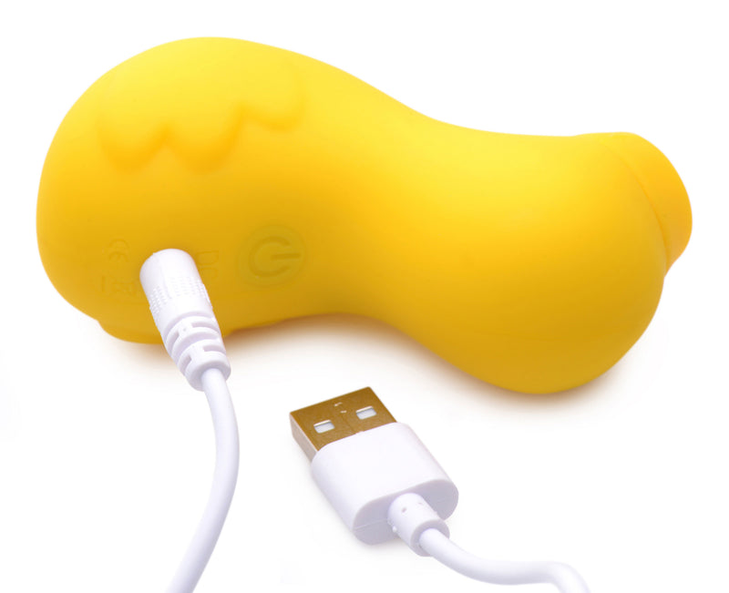 XR Brands Sucky Ducky Silicone Clitoral Stimulator - Yellow