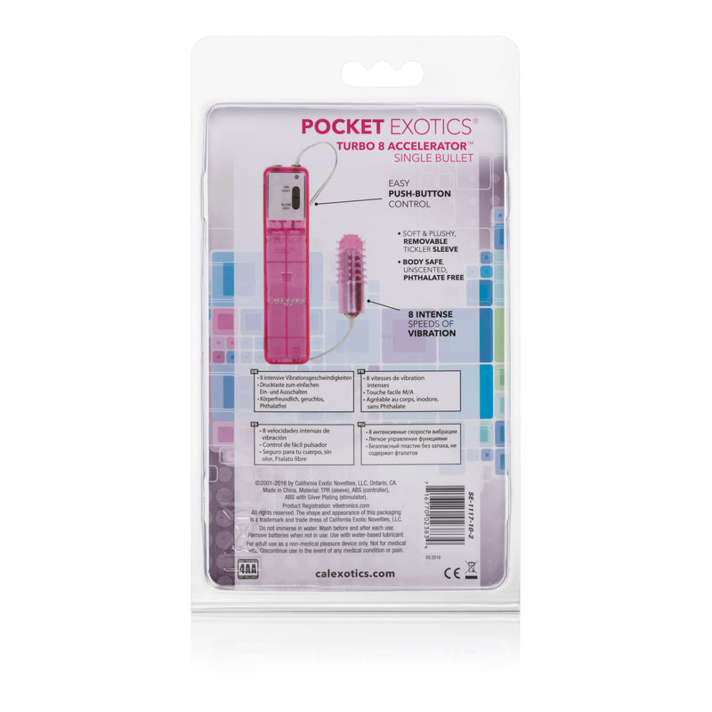 CalExotics Turbo 8 Accelerator Bullet - Pink