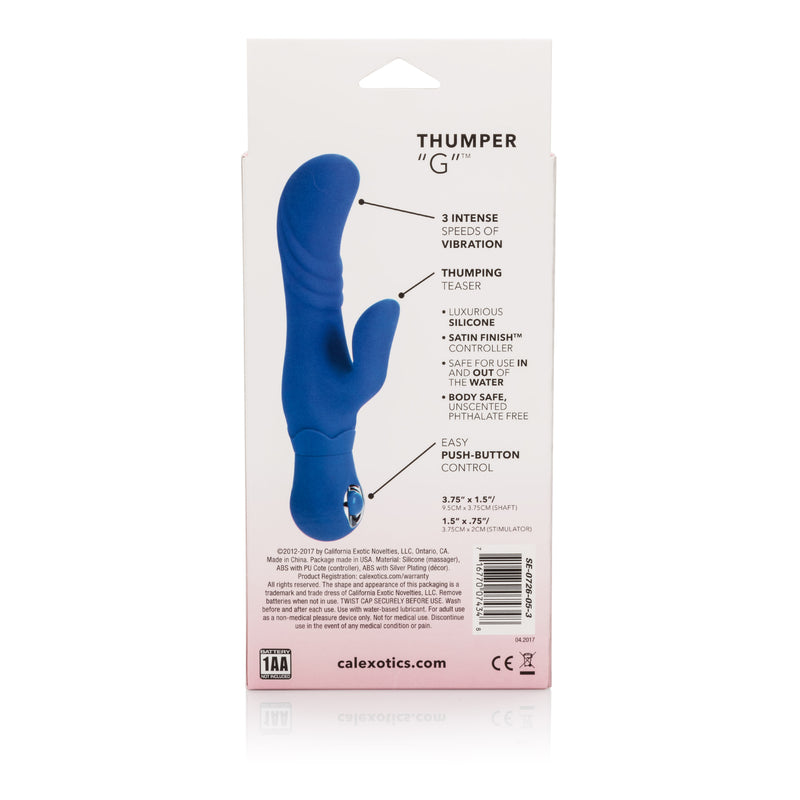CalExotics Posh Silicone Thumper G - Blue
