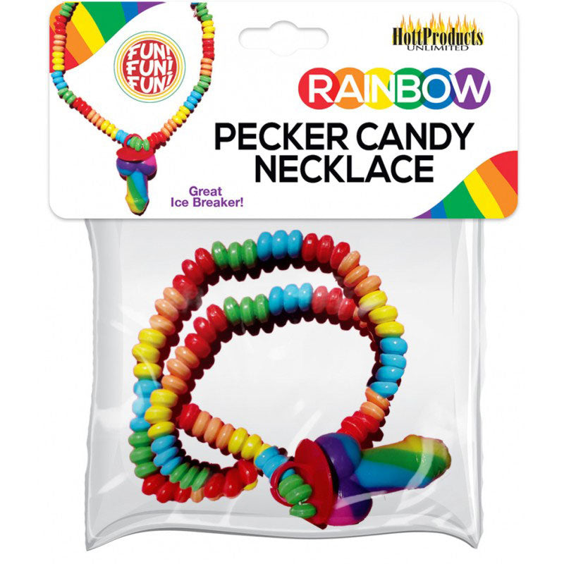 Hott Products Rainbow Pecker Candy Necklace