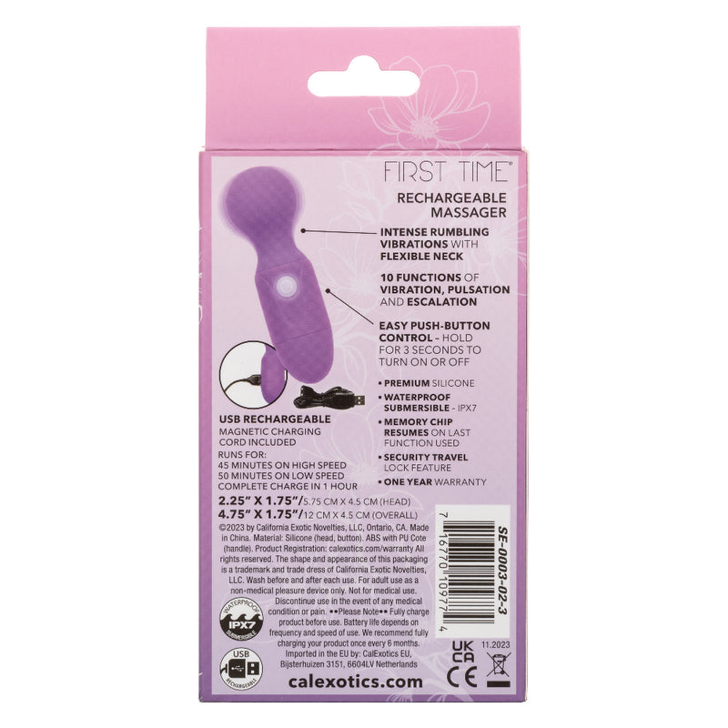 CalExotics First Time Rechargeable Massager - Purple