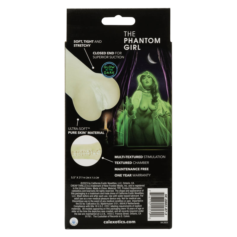 CalExotics Cheap Thrills - The Phantom Girl - Glow in The Dark - Stroker Masturbator - Pocket Pussy