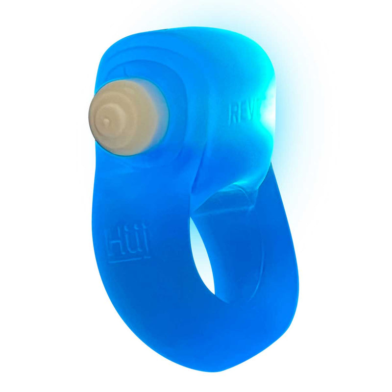 Oxballs Glowdick Cockring With Led - Blue Ice