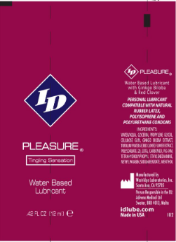 I.D. Lubricants Pleasure 12ml Tube With Jar 72 Pcs