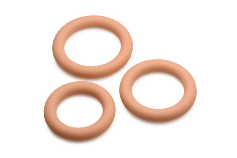 Curve Toys Jock Silicone Cock Ring Set in - Medium