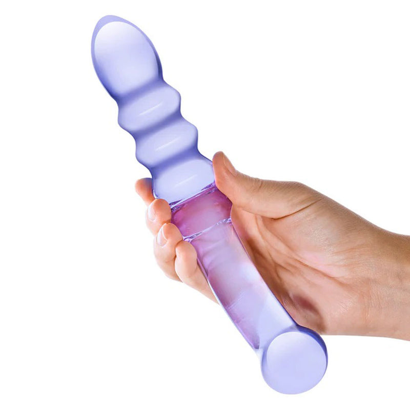 Electric Novelties Purple Rain Ribbed Dildo