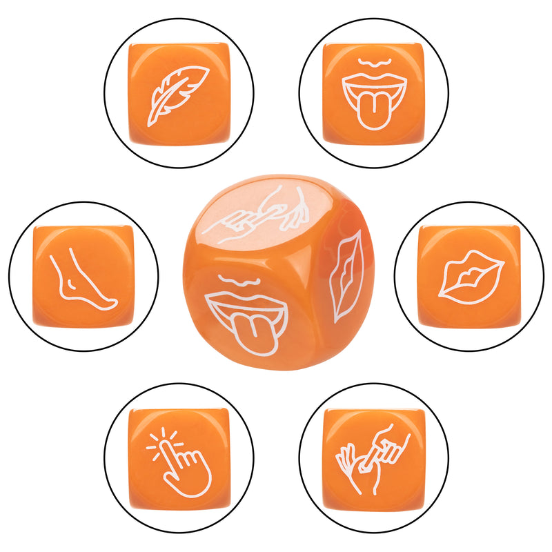 CalExotics Naughty Bits Roll With It Icon - Based Sex Dice Game