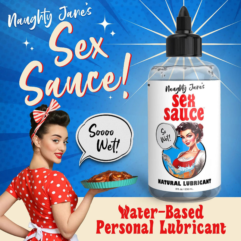 XR Brands Naughty Jane's Sex Sauce Natural Lubricant 8oz