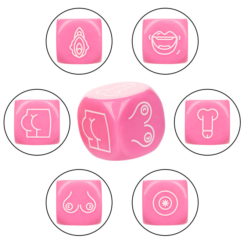 CalExotics Naughty Bits Roll With It Icon - Based Sex Dice Game