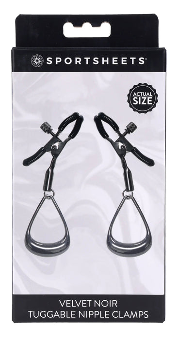 "Velvet Noir Tuggable Nipple Clamps SS37005"