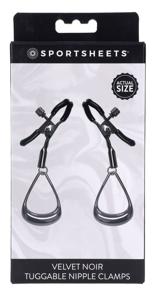 "Velvet Noir Tuggable Nipple Clamps SS37005"