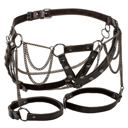 "Euphoria Collection Thigh Harness With Chains - Black SE3102203"