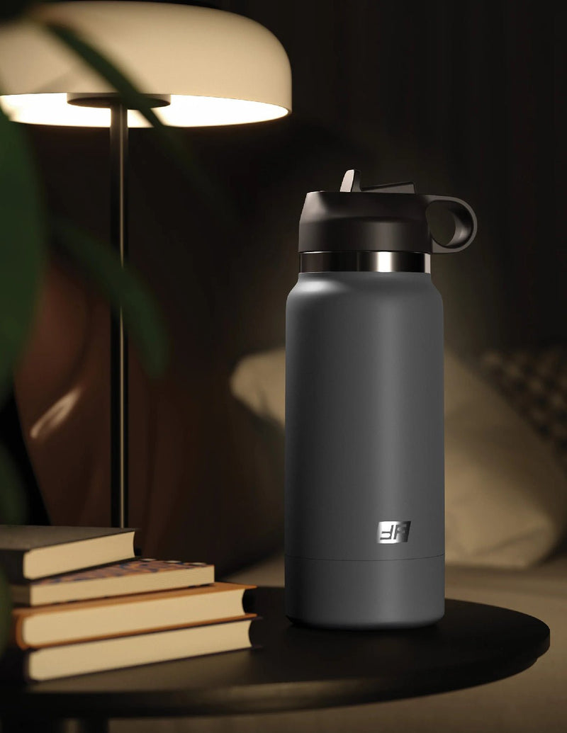 Pipedream Fuck Flask - Secret Delight - Grey Bottle - Brown - Realistic Stroker Masturbator - Canister Masturbation Cup