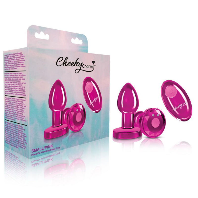 Viben Vibrating Pink Metal Remote Plug - Small