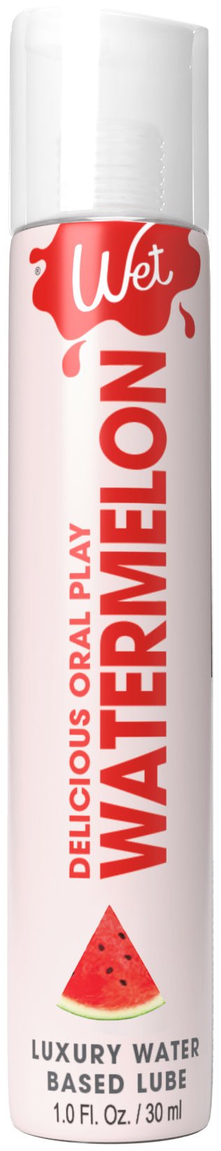 Wet Wet Delicious Oral Play - Watermelon - Waterbased Flavored Lubricant 1 Oz