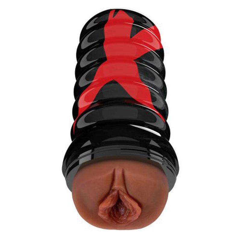 Pipedream Air-Tight Pussy Stroker - Brown - Realistic Stroker Masturbator - Canister Masturbation Cup