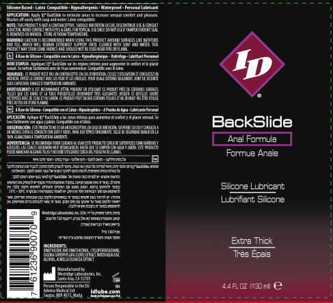 I.D. Lubricants ID Backslide Silicone Lubricant 4.4 Oz