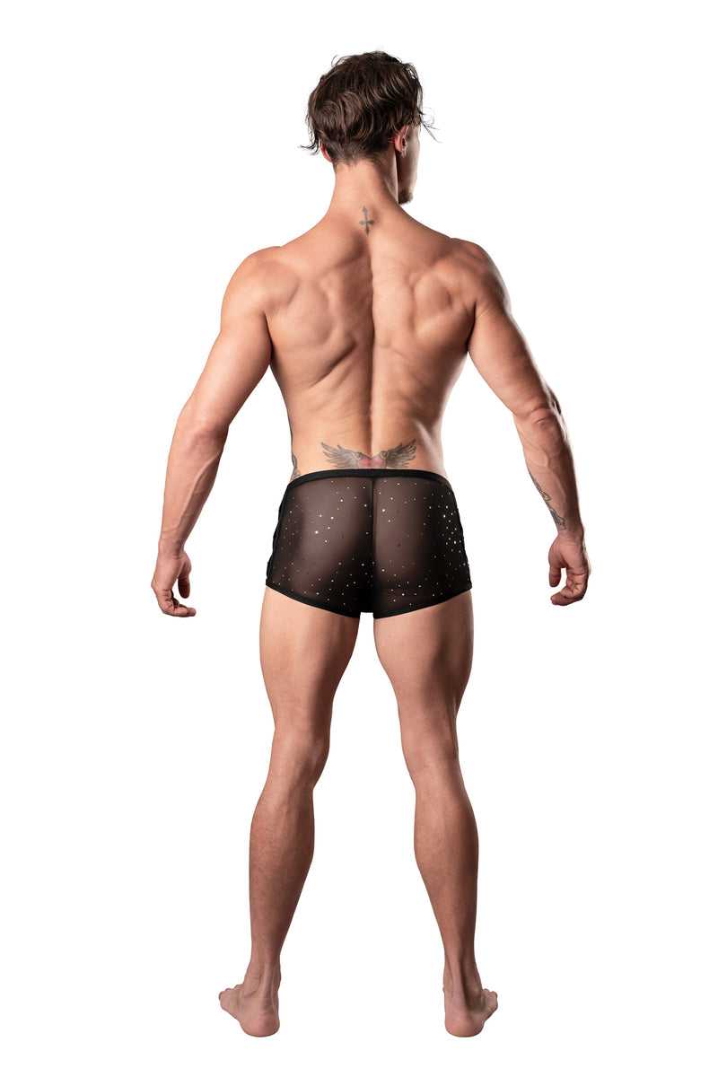 Male Power Show Stopper - Mini Short - Large - Black
