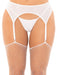 "Rhinestone Garter Belt O/s - White LA-8886WHTOS"
