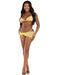 "3 Pc Rhinestone Mesh Set - Small/medium - Baby Yellow LA-81660BYELSM"