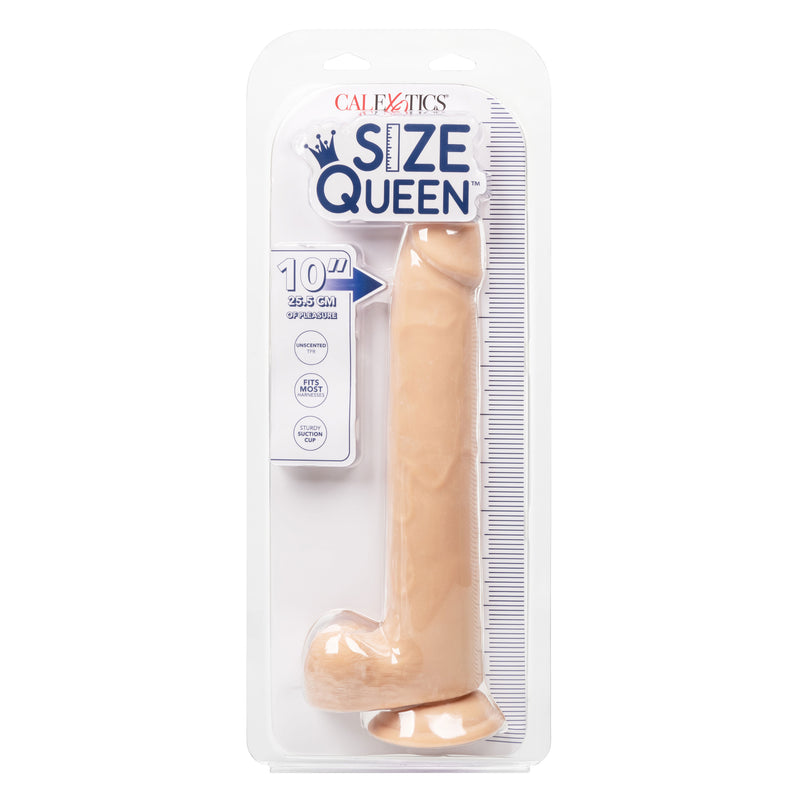 CalExotics Size Queen 10 inch/25.5 Cm - Ivory