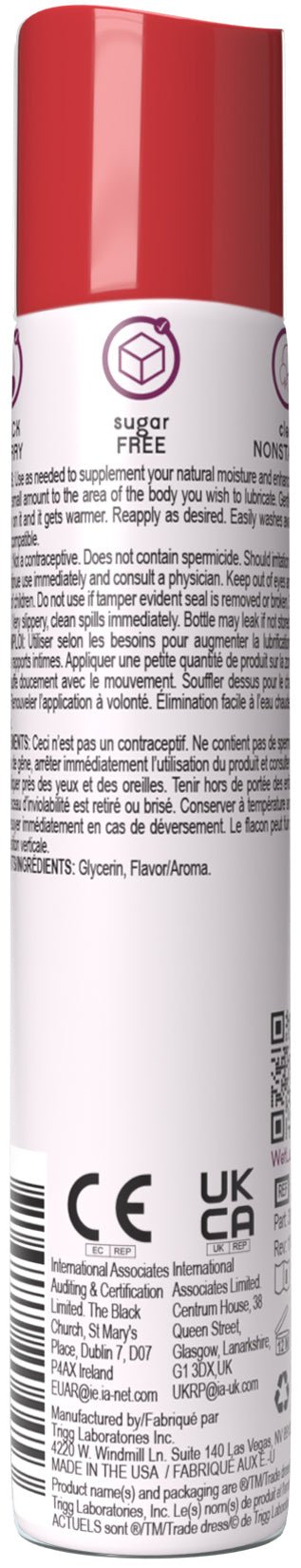 Wet Wet Warming Fun Flavors - Black Cherry - 4 in 1 Lubricant 1 Oz