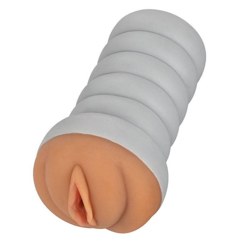 CalExotics Ribbed Gripper Tight Pussy Grip - Stroker Masturbator - Realistic Pocket Pussy