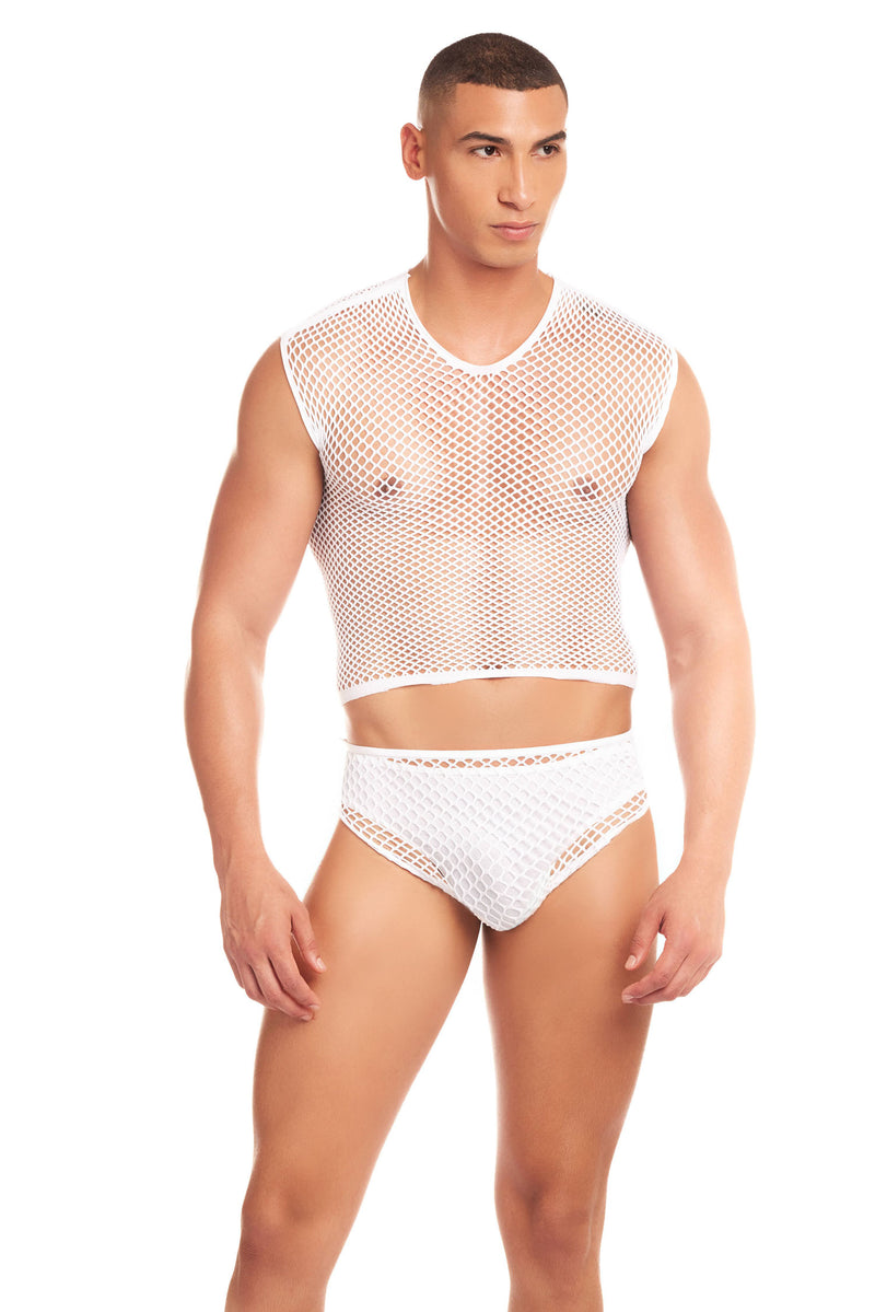 Pink Lipstick Net Flex 3pc Set - Small/medium - White