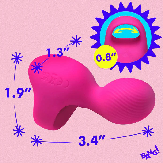 XR Brands Silicone Finger Vibe - Pink