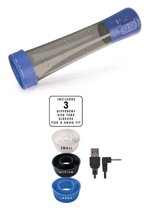 Nasstoys H2O Penis Pump - Blue - Penis Pump - With Automatic Suction