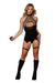 "Garter Slip and Leash - One Size - Black DG-13295BLKOS"