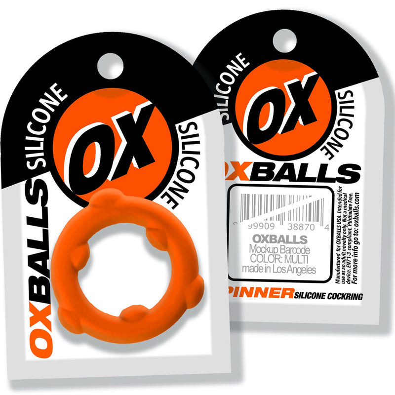 Oxballs Spinner Single Silicone Ring - Orange Silicone