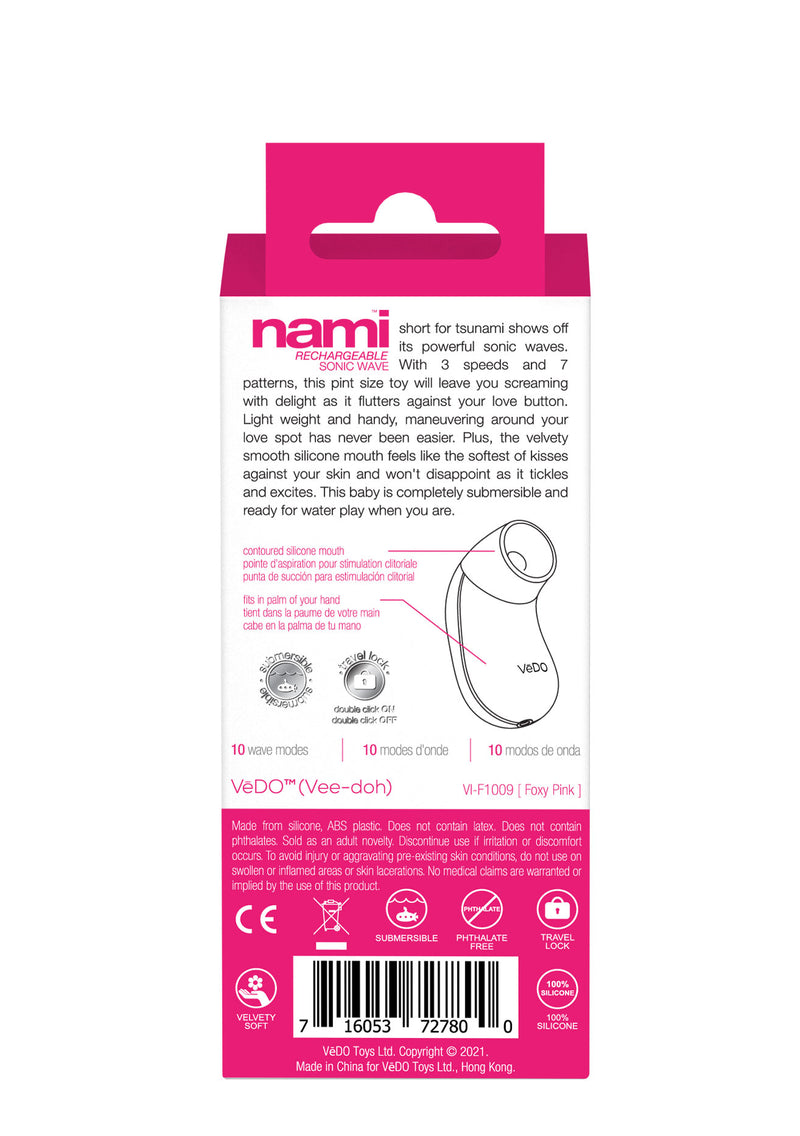 VeDO Nami Rechargeable Sonic Vibe - Foxy Pink