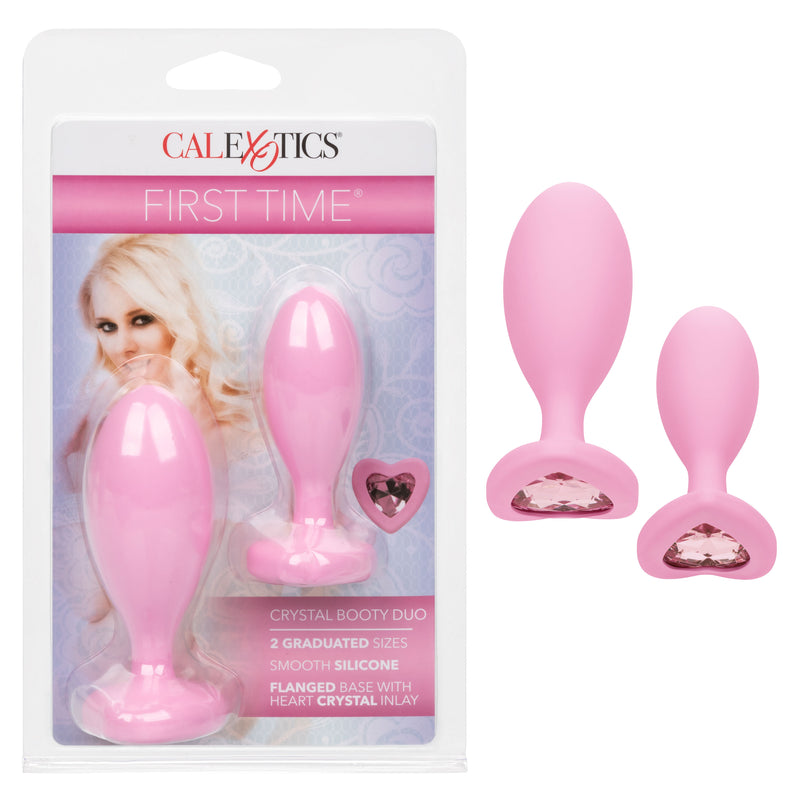 CalExotics First Time Crystal Booty Duo - Pink
