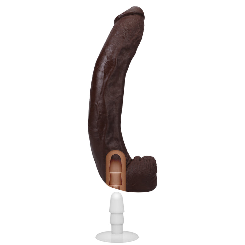 Doc Johnson Signature Cocks - Dredd - 13.5 Inch Ultraskyn Cock With Removable Vac-U-Lock Suction Cup - Chocolate