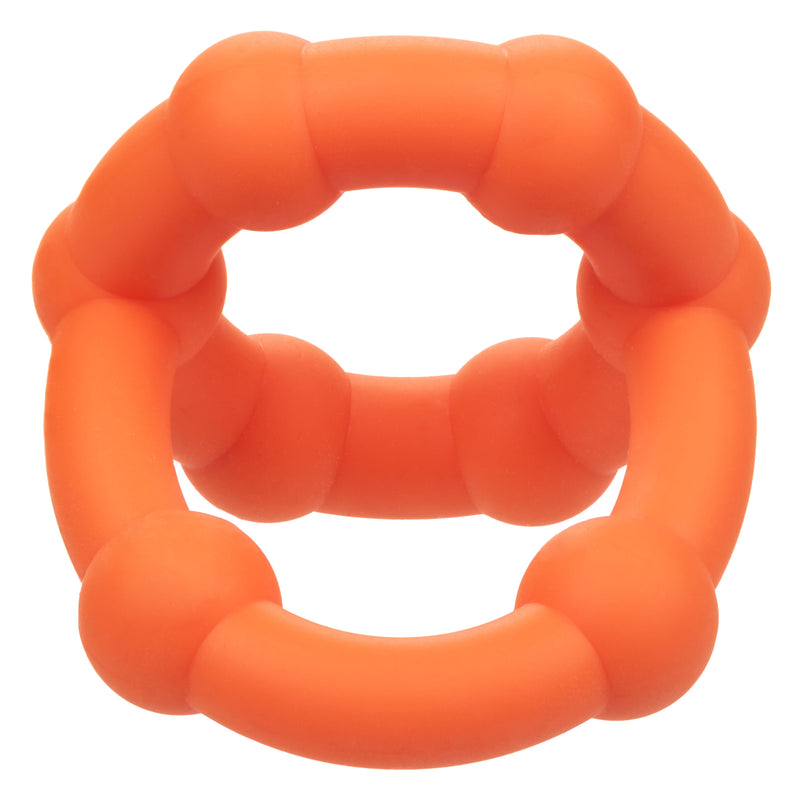 CalExotics Alpha Liquid Silicone All Star Ring - Orange