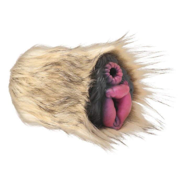 XR Brands Savage She-Wolf Silicone Stroker - Brown - Stroker Masturbator - Creature Stroker
