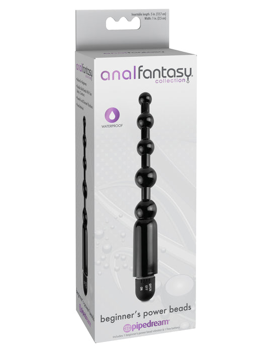 Pipedream Anal Fantasy Collection Beginners Power Beads - Black
