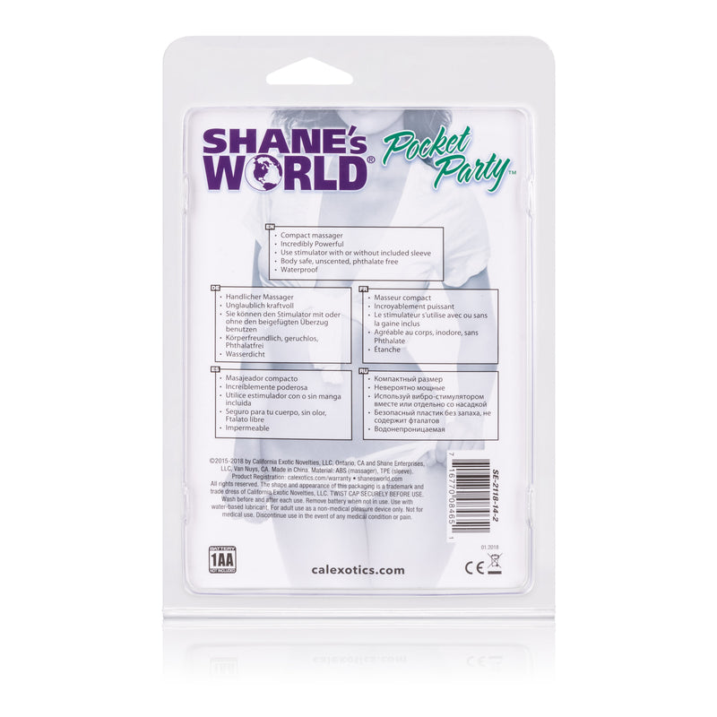 CalExotics Shanes World Pocket Party - Purple