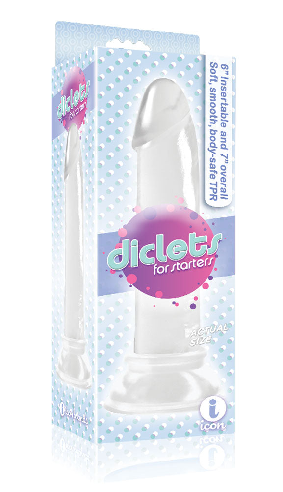 Icon Brands The 9's - Diclet's 7 Inch Jelly Dong - Clear Clear