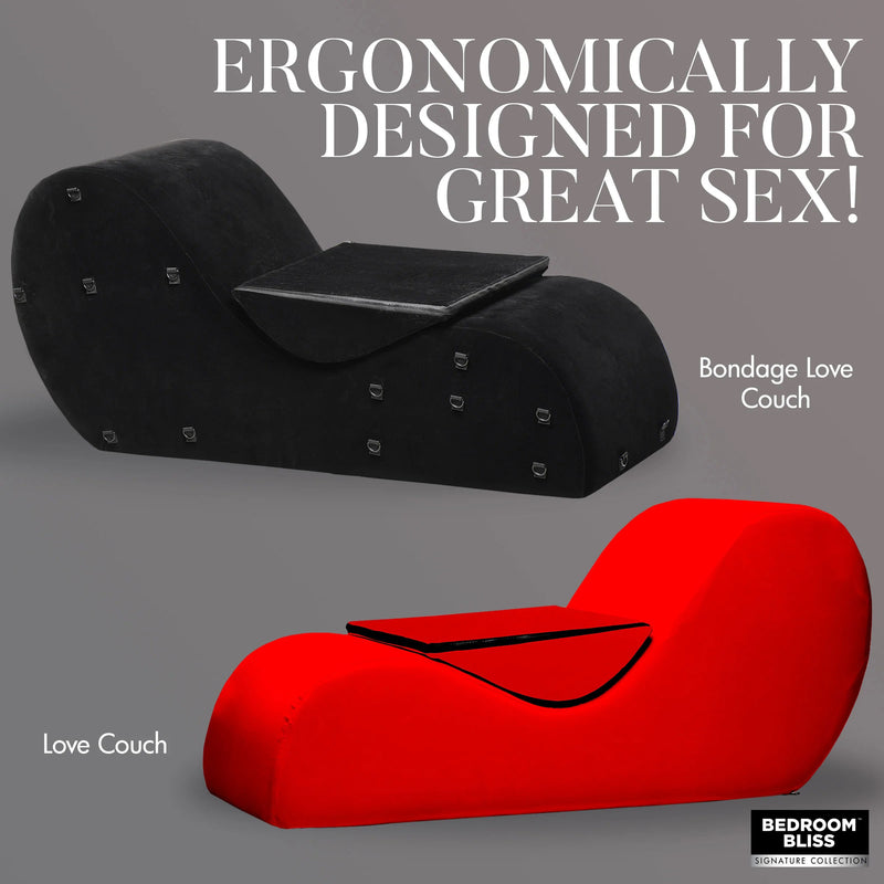 XR Brands Bondage Love Couch - Black