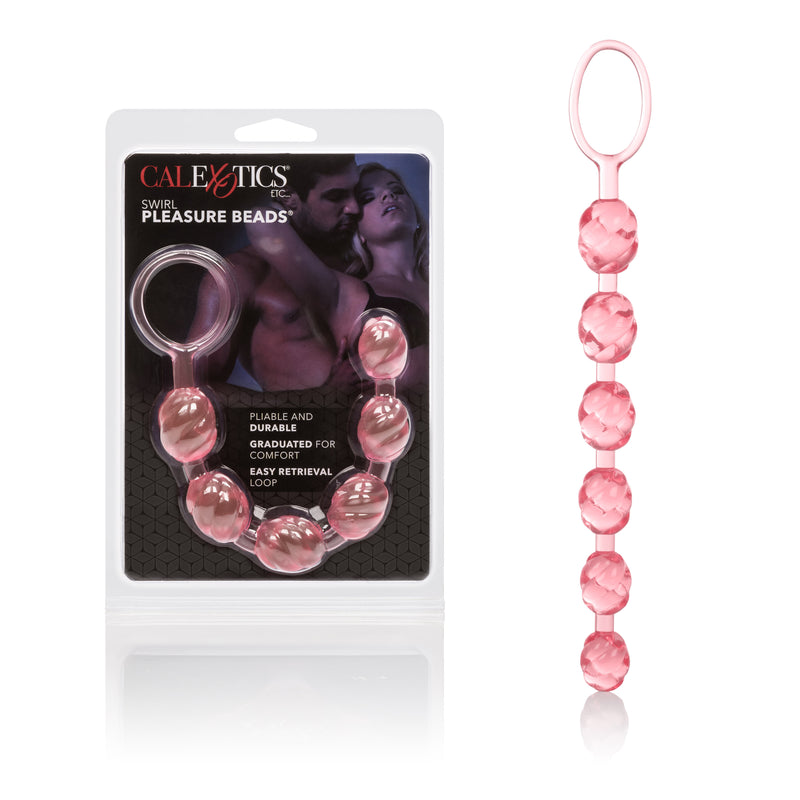 CalExotics Swirl Pleasure Beads - Pink