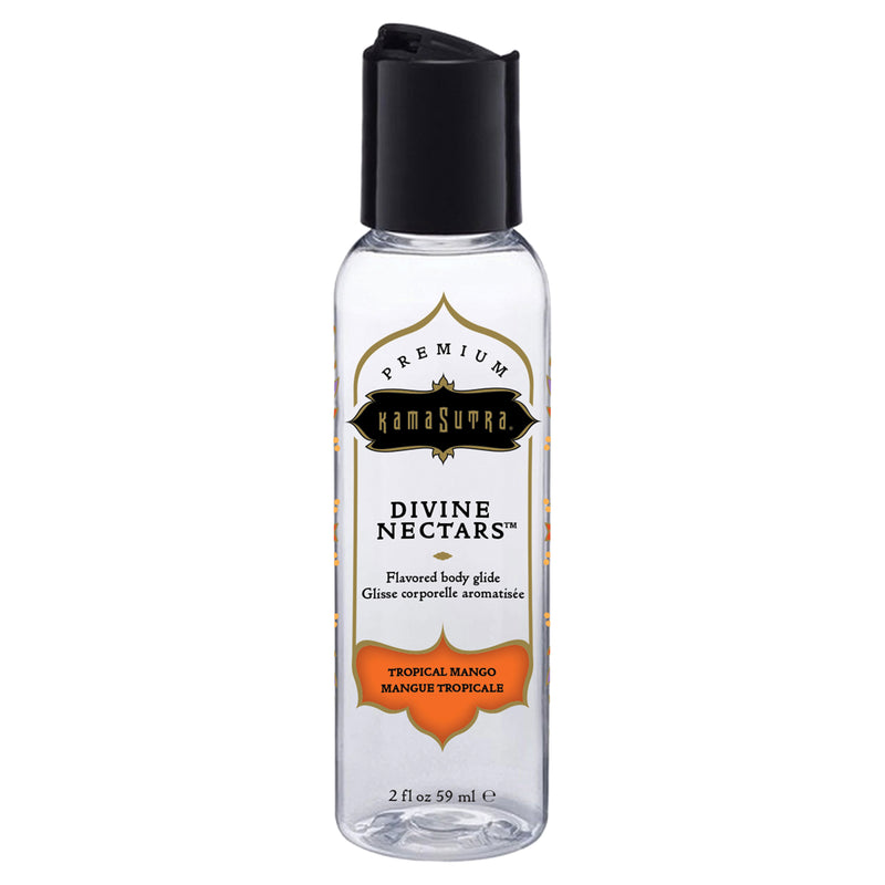Kama Sutra Divine Nectars Flavored Body Glide - Tropical Mango - 2 Fl. Oz./ 59ml