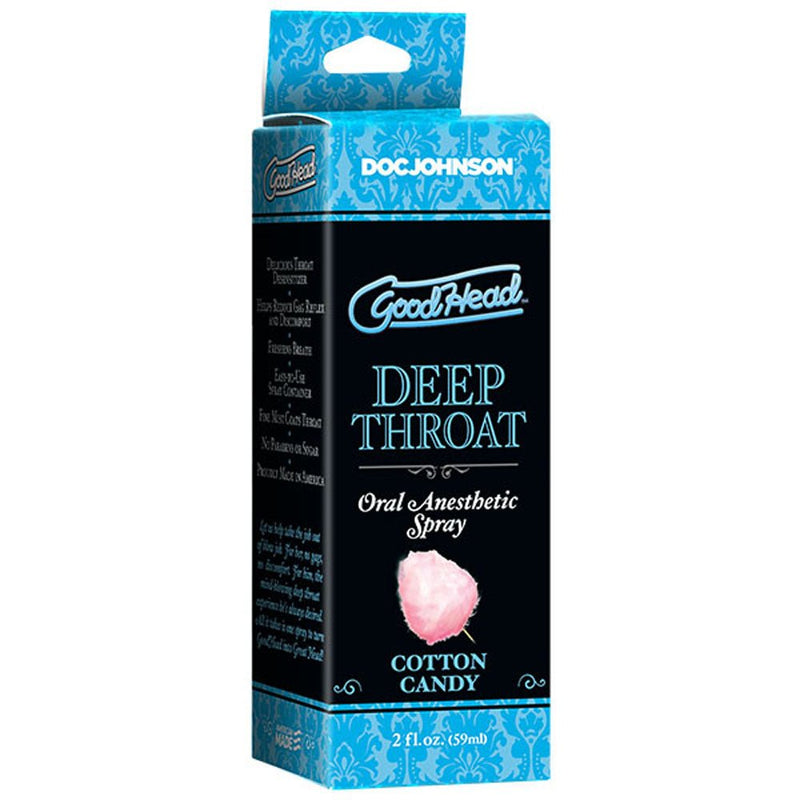 Doc Johnson Goodhead - Deep Throat Spray - Cotton Candy - 2 Fl. Oz.