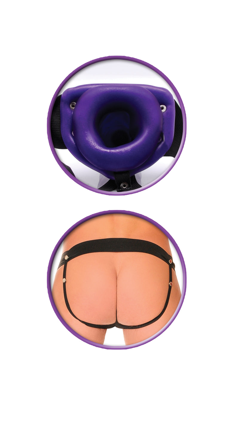 Pipedream Fetish Fantasy Series for Him or Her Hollow Strap-on - Purple