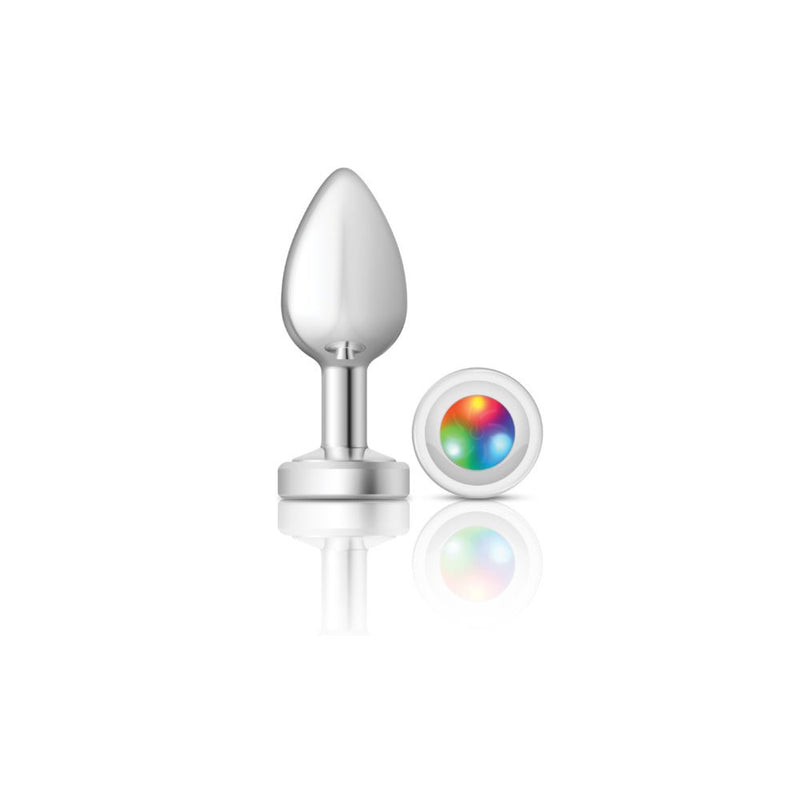 Viben Light Up Silver Metal Plug - Medium